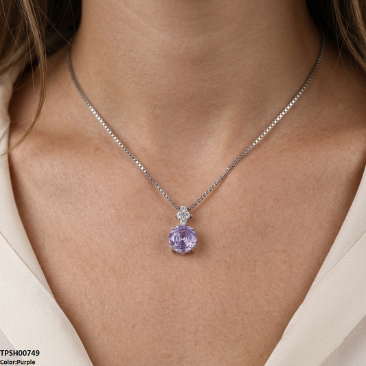 TPSH00749 GWH Round Pendant With Chain - TPSH