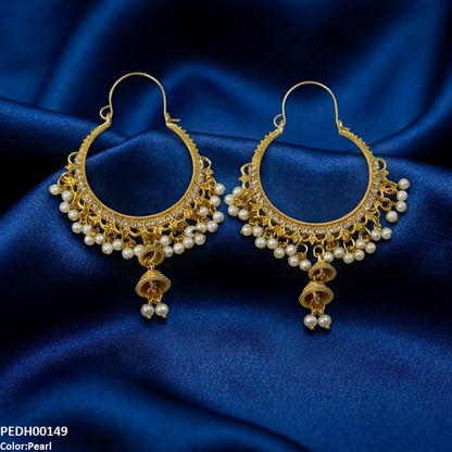 PEDH00149 SDQ Kashmiri Jhumka Earring - PEDH