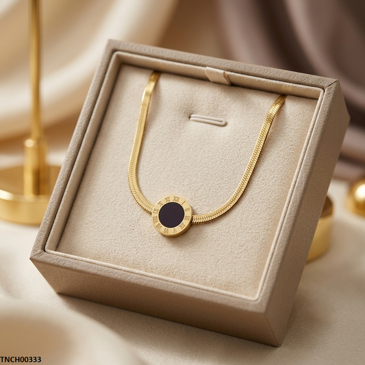 TNCH00333 MSJ Plain Round Necklace - TNCH