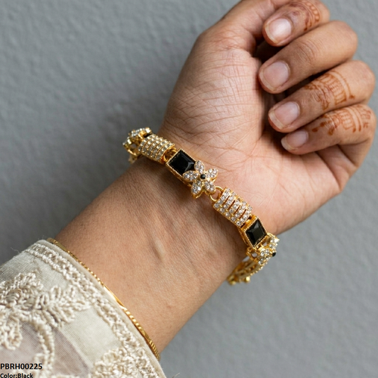 PBRH00225 MZM Square/Flower Bracelet Adjustable - PBRH