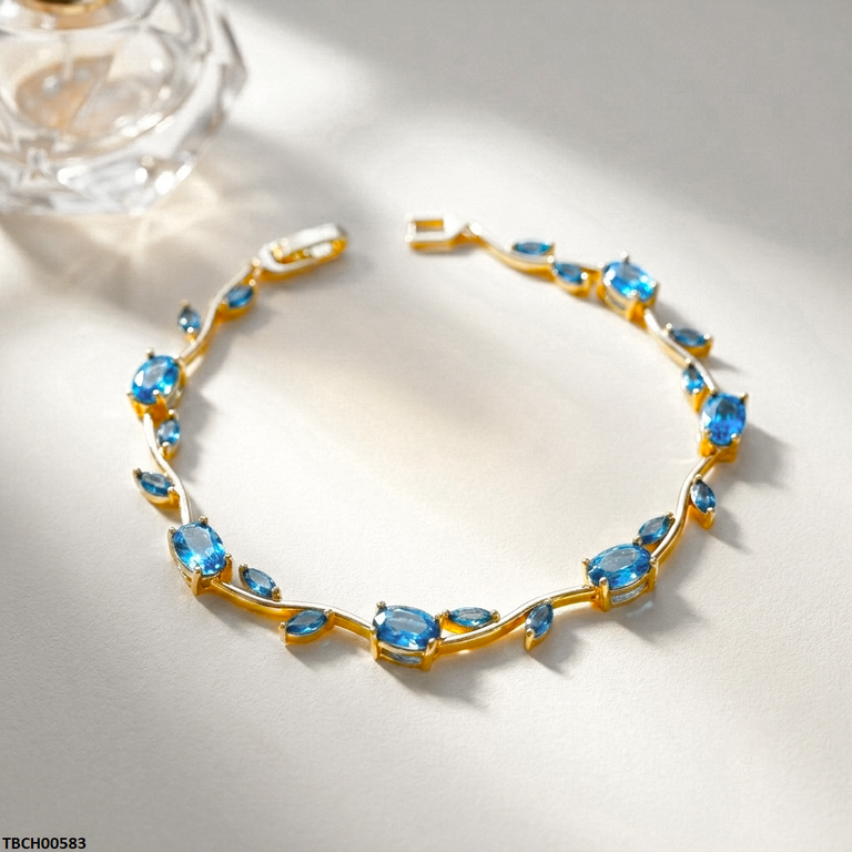 TBCH00583 MSJ Tulip Leaf Ferozi Bracelet - TBCH