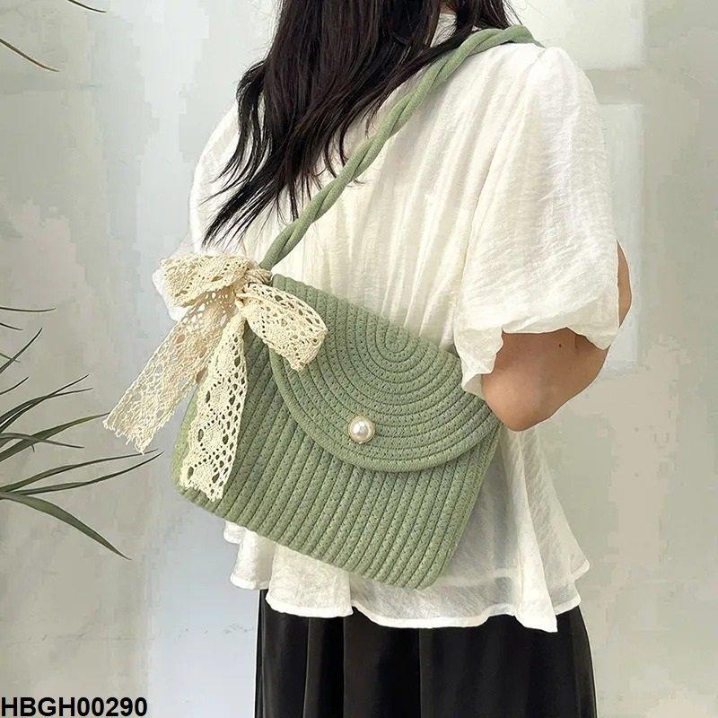 HBGH00290 BBM Woven Rope Hand Bag - HBGH