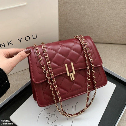 HBGH077 HMS Rhombus Chain Crossbody Bag