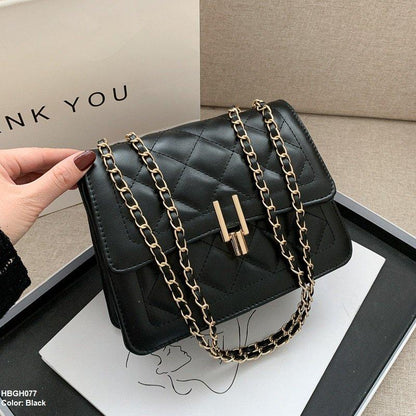 HBGH077 HMS Rhombus Chain Crossbody Bag