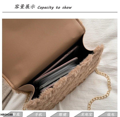 HBGH168 HMS Soft Fur Designer Hand Body Bag