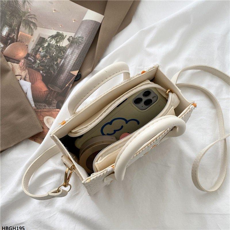 HBGH195 BBM Flower Embroidery Mini Hand Bag