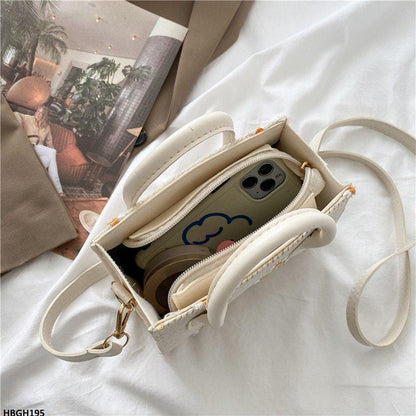 HBGH195 BBM Flower Embroidery Mini Hand Bag