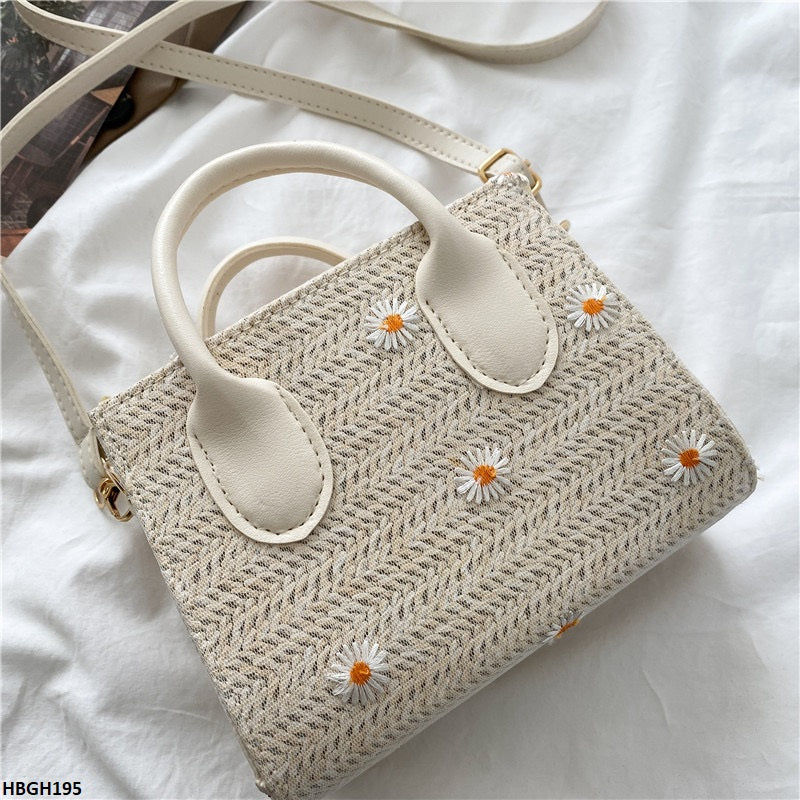 HBGH195 BBM Flower Embroidery Mini Hand Bag