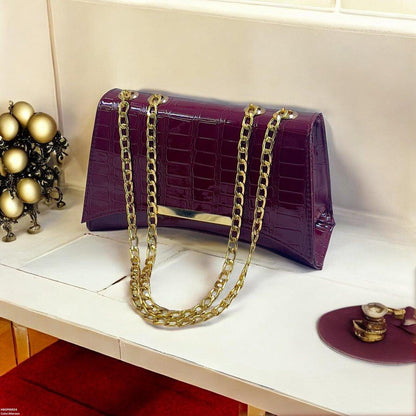 HBGP00024 Crocodile Pattern Ladies Hand Bag - HBGP