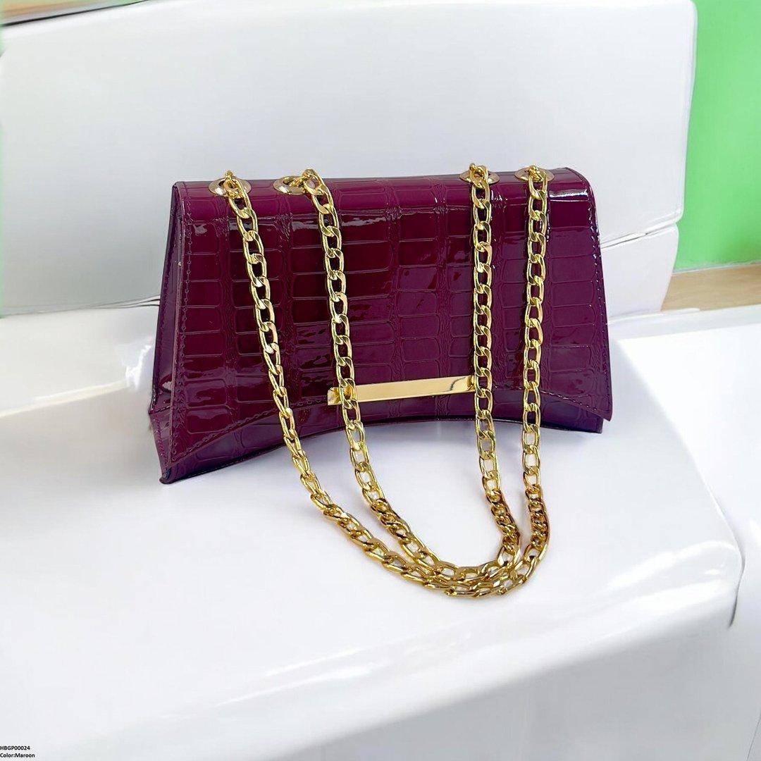 HBGP00024 Crocodile Pattern Ladies Hand Bag - HBGP