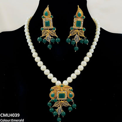 CMLH039 FRN Square Leaf Mala set