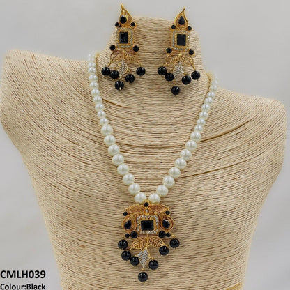 CMLH039 FRN Square Leaf Mala set