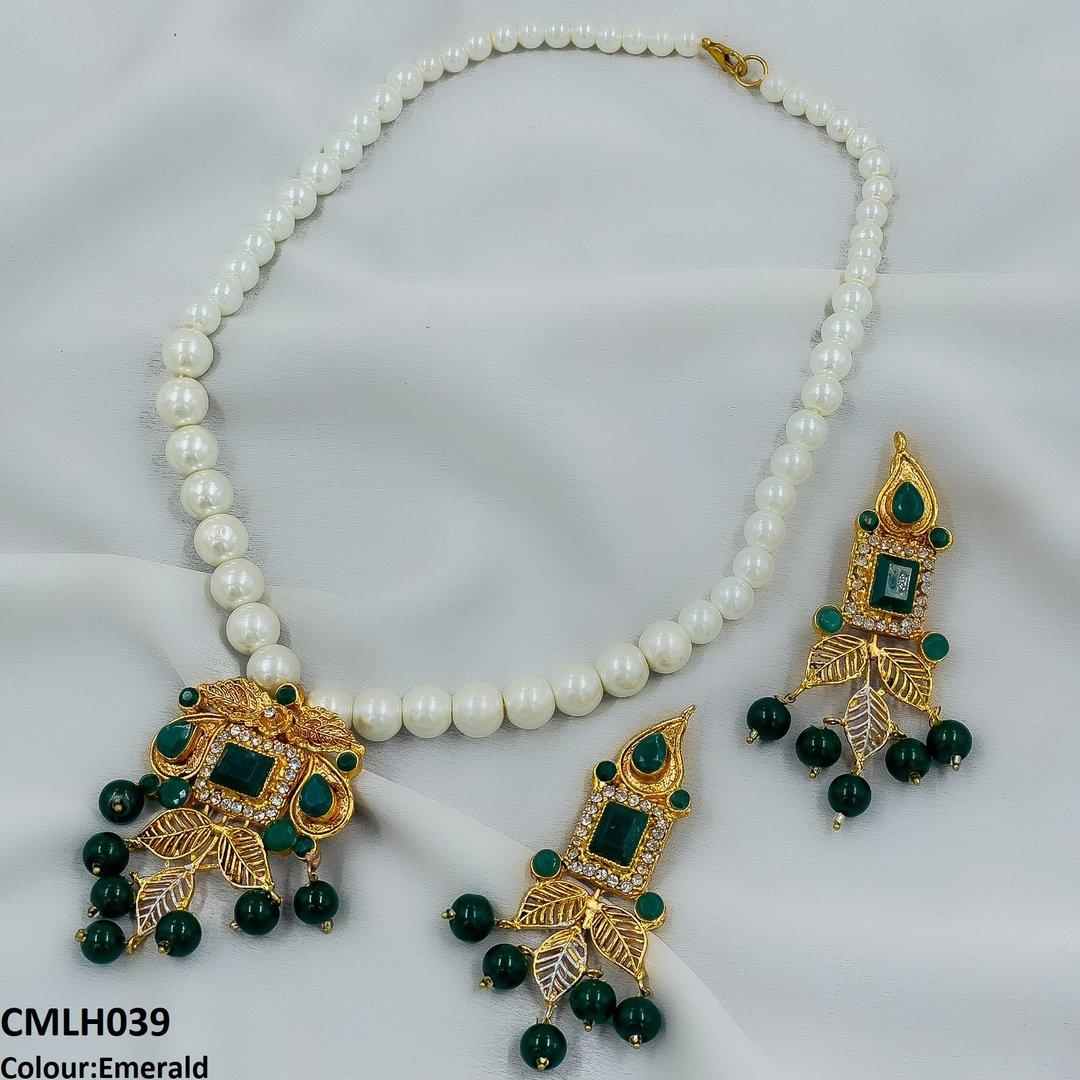 CMLH039 FRN Square Leaf Mala set