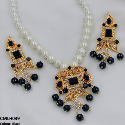 CMLH039 FRN Square Leaf Mala set