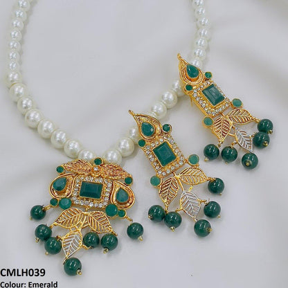 CMLH039 FRN Square Leaf Mala set