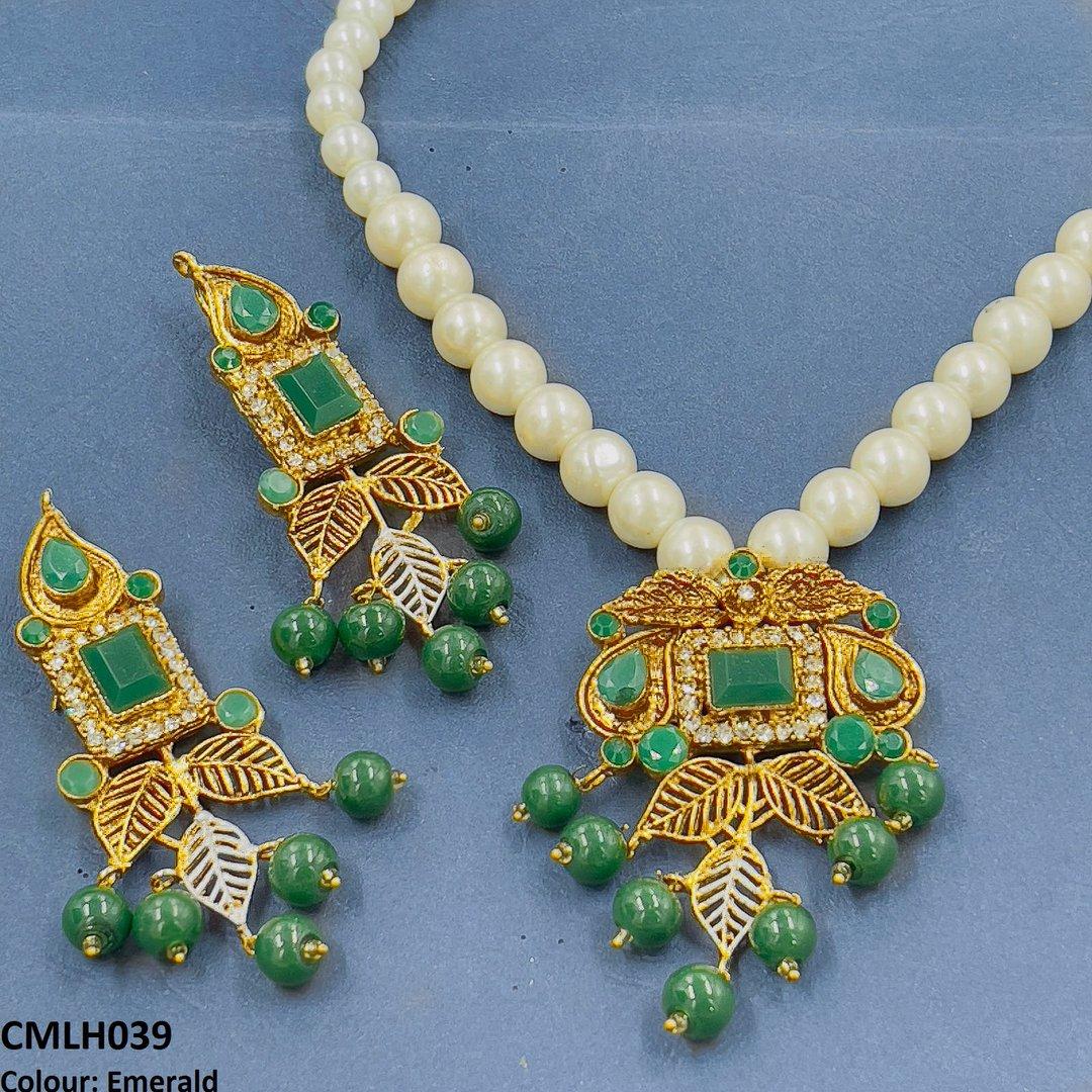 CMLH039 FRN Square Leaf Mala set