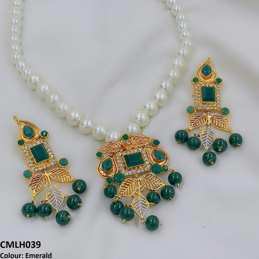 CMLH039 FRN Square Leaf Mala set