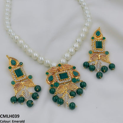 CMLH039 FRN Square Leaf Mala set