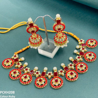 PCKH208 SDQ Circle Pearl Choker Set