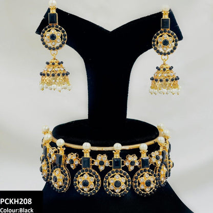 PCKH208 SDQ Circle Pearl Choker Set