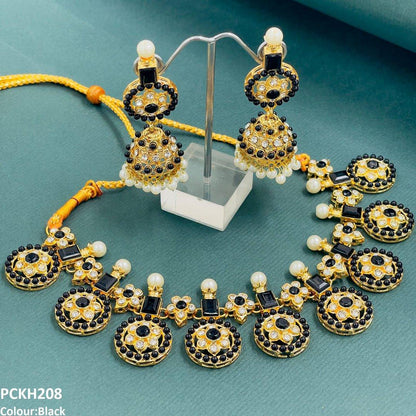 PCKH208 SDQ Circle Pearl Choker Set