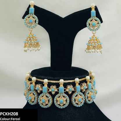 PCKH208 SDQ Circle Pearl Choker Set