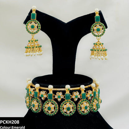 PCKH208 SDQ Circle Pearl Choker Set