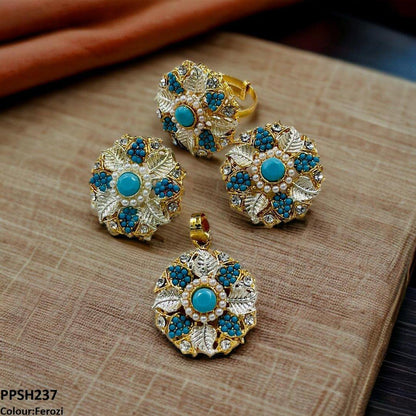 PPSH237 SDQ Flower Pendant Set