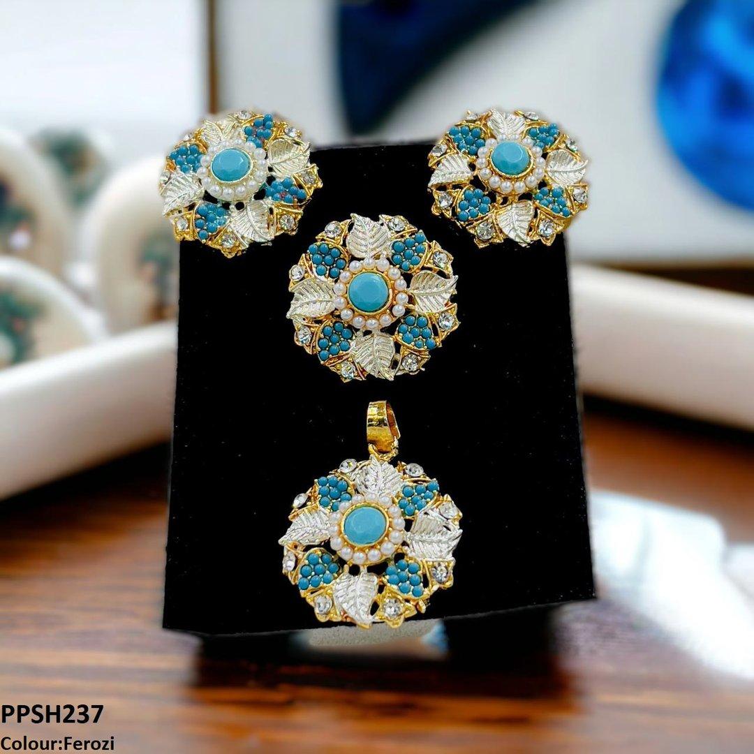 PPSH237 SDQ Flower Pendant Set