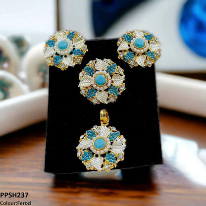 PPSH237 SDQ Flower Pendant Set