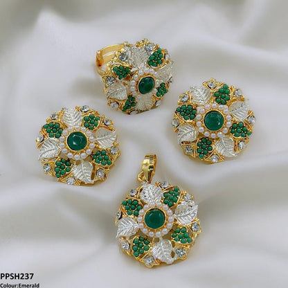 PPSH237 SDQ Flower Pendant Set