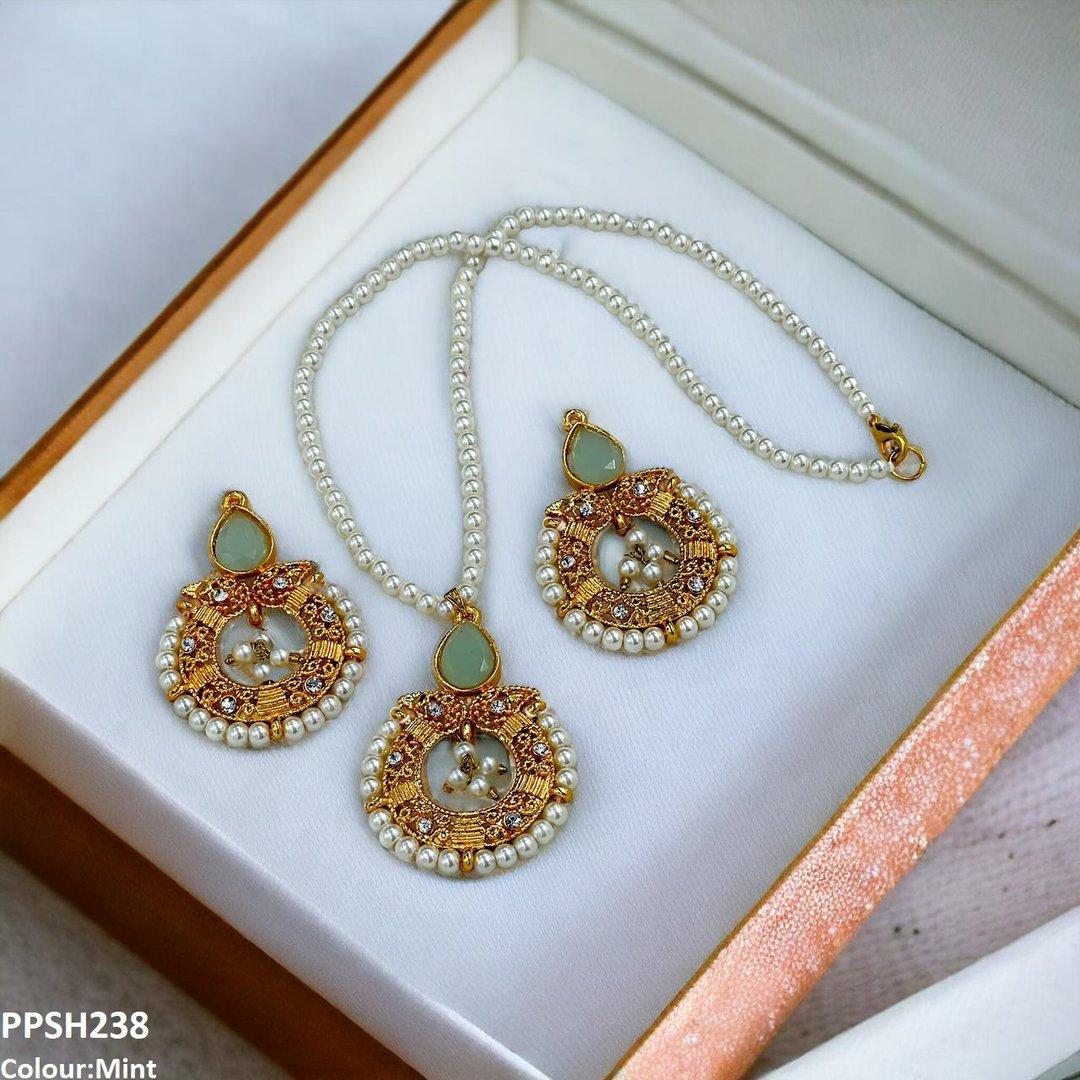 PPSH238 FRN Round/Pear Pendant Set