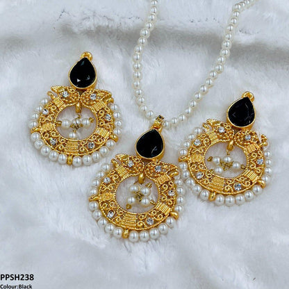 PPSH238 FRN Round/Pear Pendant Set