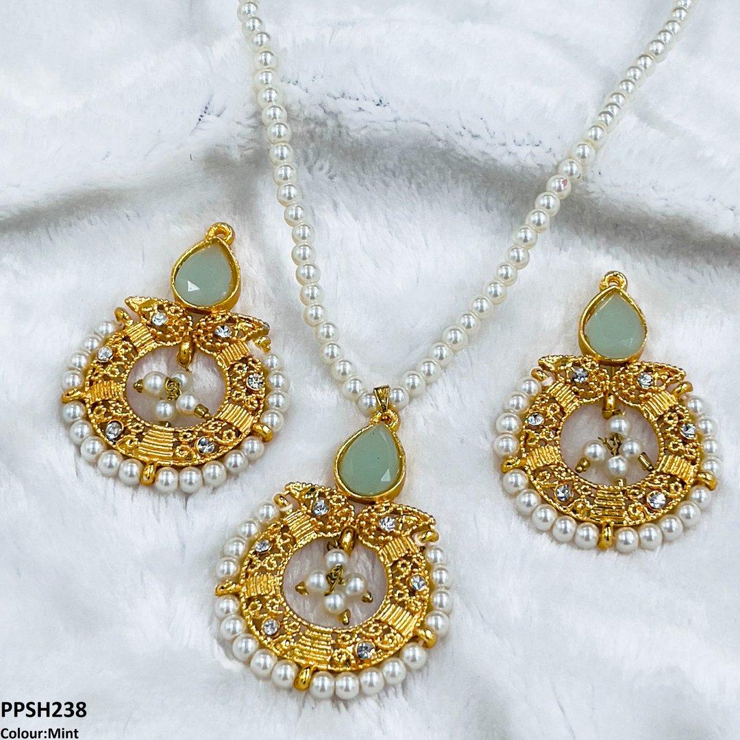 PPSH238 FRN Round/Pear Pendant Set