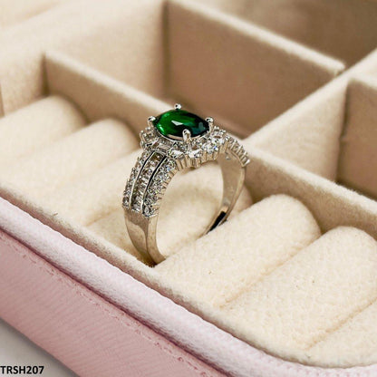 TRSH207 GWH Green Step Adjustable Ring