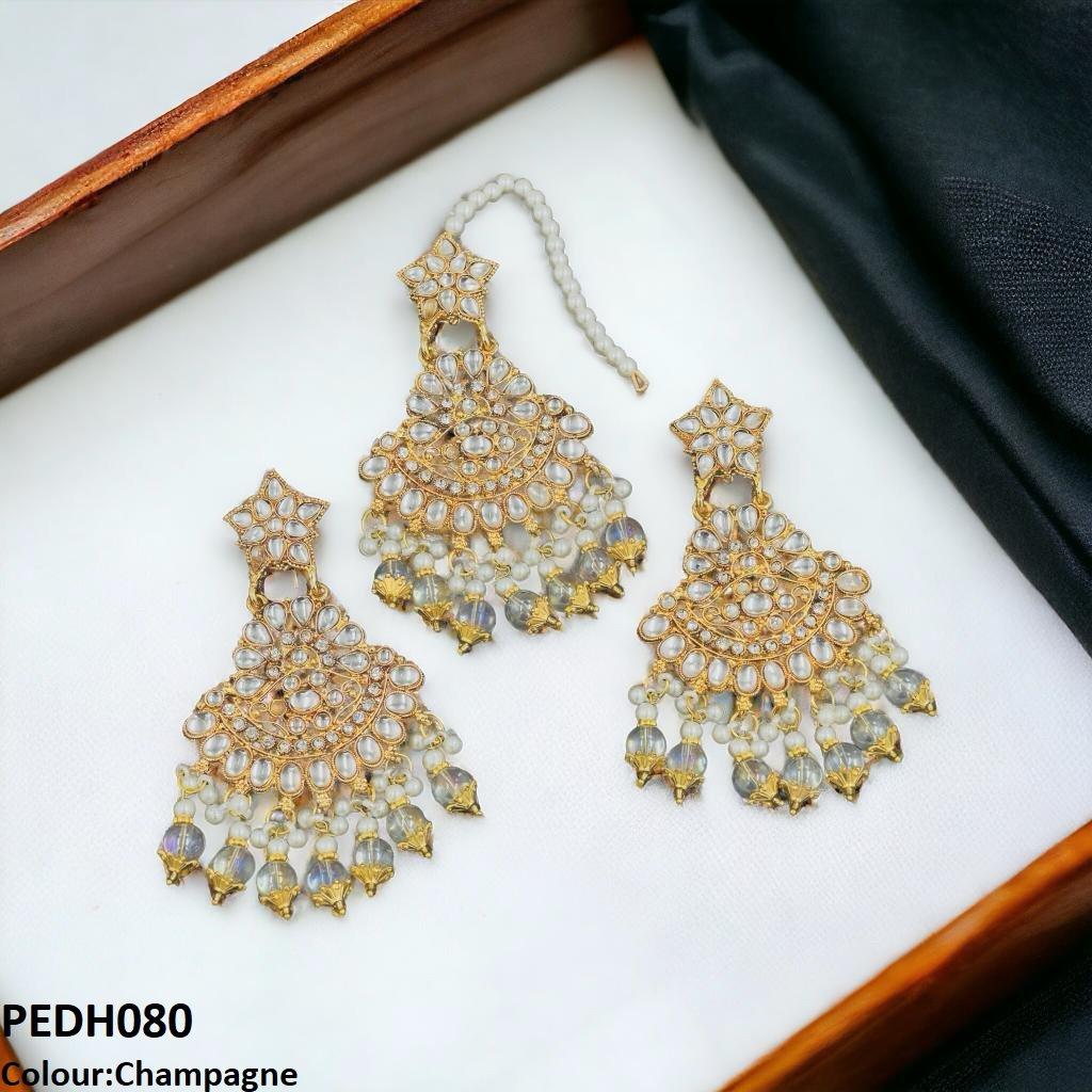 PEDH080 SDQ Pearl Drop Earrings