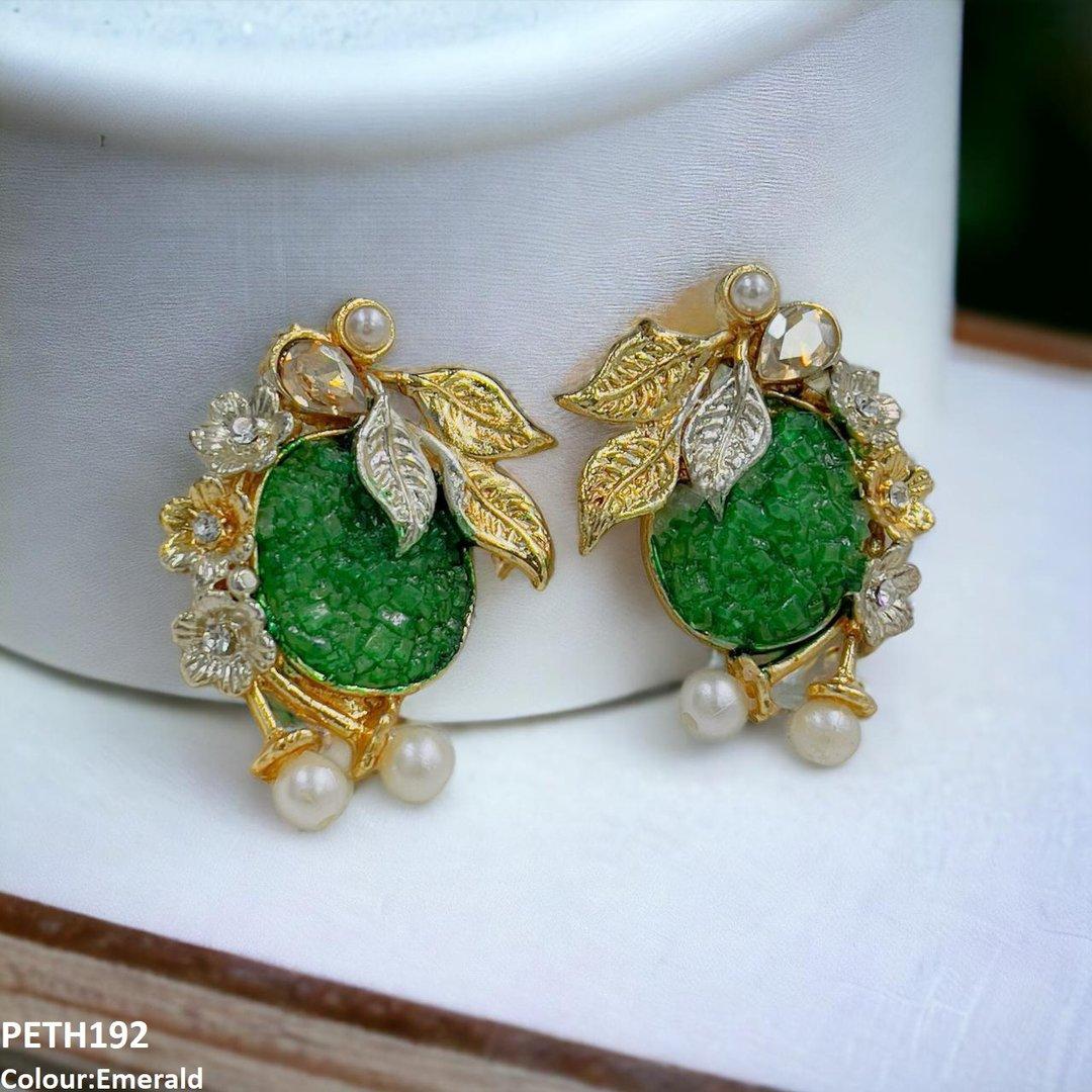 PETH192 SDQ Oval Flower Tops Pair