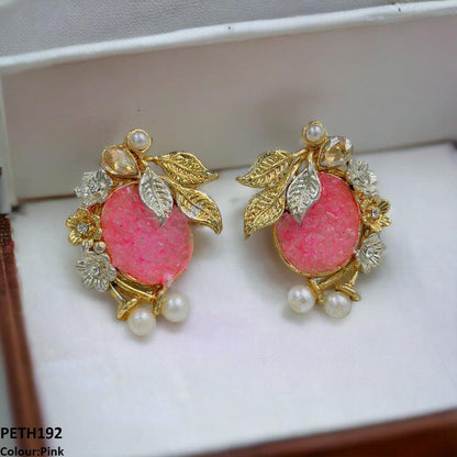 PETH192 SDQ Oval Flower Tops Pair