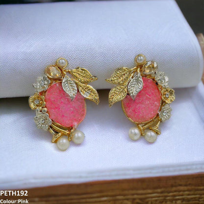 PETH192 SDQ Oval Flower Tops Pair