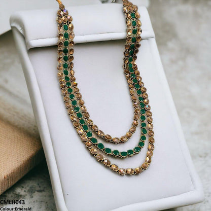 CMLH043 FRN Oval Layered Mala