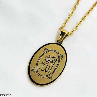 CPSH015 AJX Calligraphy ALLAH Pendant