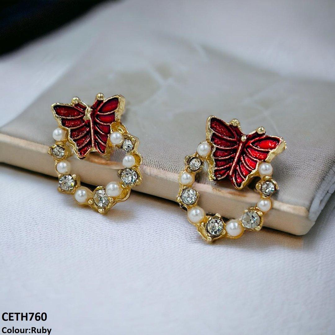 CETH760 SDQ Butterfly Round Tops Pair