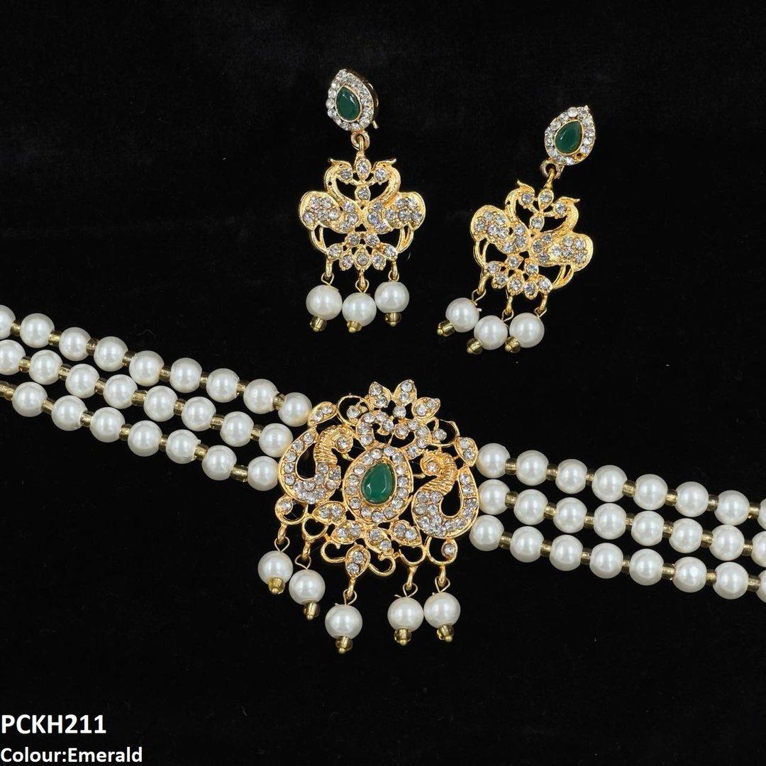 PCKH211 MZM Pear/Flower Choker Set