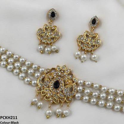 PCKH211 MZM Pear/Flower Choker Set