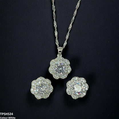 TPSH524 SHJ Flower Pendent Set