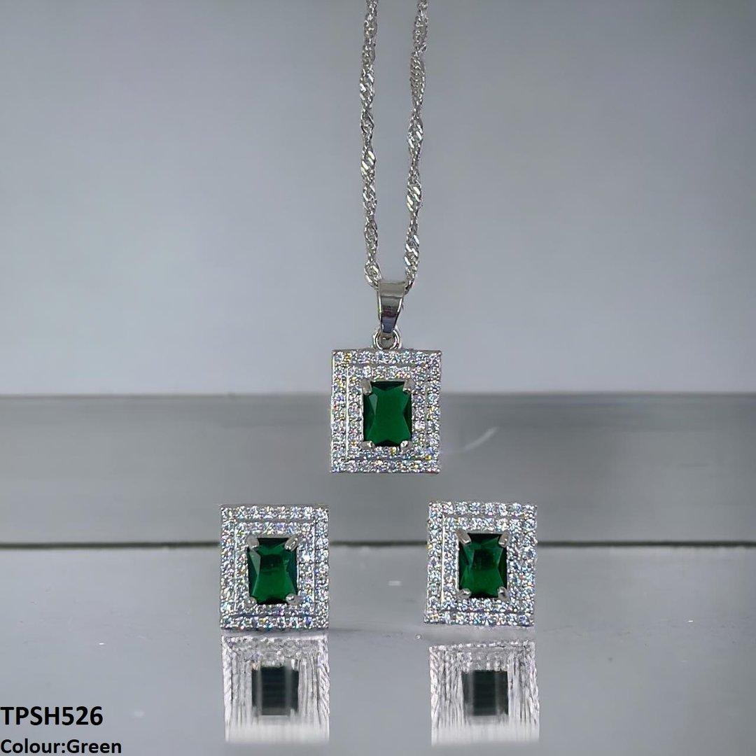 TPSH526 SHJ Rectangle Pendent Set