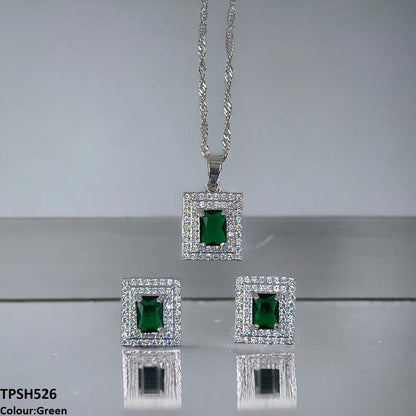 TPSH526 SHJ Rectangle Pendent Set