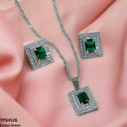 TPSH526 SHJ Rectangle Pendent Set