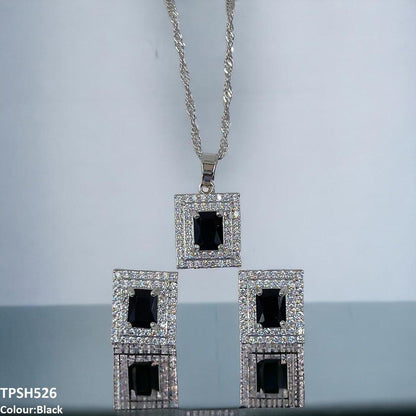 TPSH526 SHJ Rectangle Pendent Set