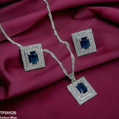 TPSH526 SHJ Rectangle Pendent Set